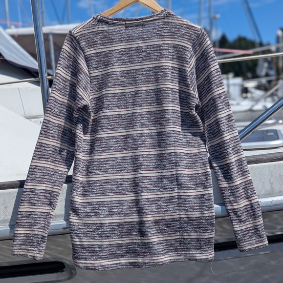 Philipp Plein | Logo Pullover Crewneck Sweater Striped Large B&W Cotton Vintage - Picture 3 of 11